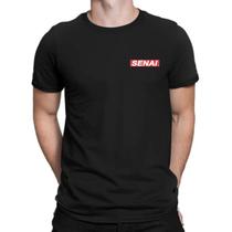 Camiseta,camisa SENAI, masculina, básica,100% algodão, premium