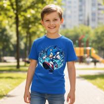 Camiseta Camisa Sonic Infantil e Adulto Blusa unissex 100% Algodão Envio imediato