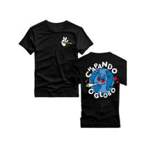 Camiseta Camisa StreetWear Chapando o Globo 100 % Algodão Camiseta Camisa StreetWear Chapando o Globo 100 % Algodão