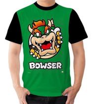 Camiseta Camisa Super Mario Bros Bowser Dinossauro 2