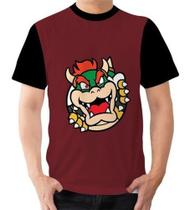 Camiseta Camisa Super Mario Bros Bowser Dinossauro