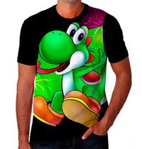 Camiseta Camisa Super Mario Game Desenho Infantil Criança 14_x000D_