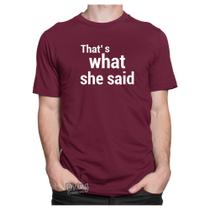Camiseta Camisa The Office Thats What She Said Michael Scott