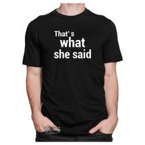 Camiseta Camisa The Office Thats What She Said Michael Scott