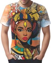 Camiseta Camisa Tshirt Africa PopArt Mul.her Africana Arte 2 Camiseta Camisa Tshirt Africa PopArt Mul.her Africana Arte 2