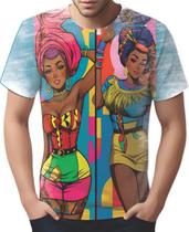 Camiseta Camisa Tshirt Africa PopArt Mul.her Africana Arte 4 - Enjoy Shop