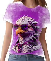 Camiseta Camisa Tshirt Animais com Óculos Águia Moderna HD 2