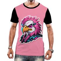 Camiseta Camisa Tshirt Animais Cyberpunk Águia Falcão HD 1