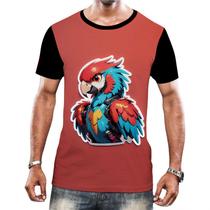 Camiseta Camisa Tshirt Animais Cyberpunk Arara Aves HD 1
