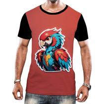 Camiseta Camisa Tshirt Animais Cyberpunk Arara Aves HD 1 Camiseta Camisa Tshirt Animais Cyberpunk Arara Aves HD 1