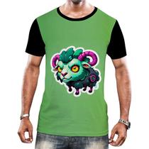 Camiseta Camisa Tshirt Animais Cyberpunk Carneiro Bode Cabra - Enjoy Shop
