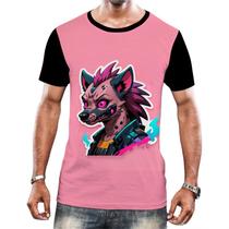 Camiseta Camisa Tshirt Animais Cyberpunk Hienas Savanas 1 - Enjoy Shop