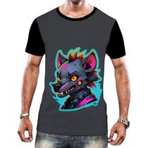 Camiseta Camisa Tshirt Animais Cyberpunk Hienas Savanas 2