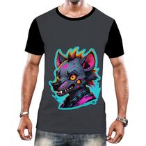Camiseta Camisa Tshirt Animais Cyberpunk Hienas Savanas 2 Camiseta Camisa Tshirt Animais Cyberpunk Hienas Savanas 2