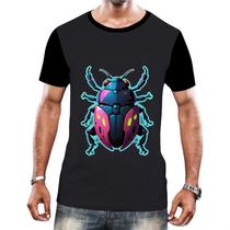 Camiseta Camisa Tshirt Animais Cyberpunk Joaninha Besouro 2