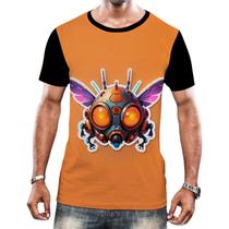 Camiseta Camisa Tshirt Animais Cyberpunk Mosca Mosquito Camiseta Camisa Tshirt Animais Cyberpunk Mosca Mosquito