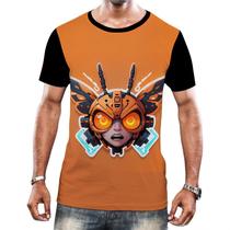 Camiseta Camisa Tshirt Animais Cyberpunk Mosquito Libelula Camiseta Camisa Tshirt Animais Cyberpunk Mosquito Libelula