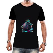 Camiseta Camisa Tshirt Animais Cyberpunk Tartarugas Réptel 3 Camiseta Camisa Tshirt Animais Cyberpunk Tartarugas Réptel 3