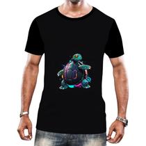 Camiseta Camisa Tshirt Animais Cyberpunk Tartarugas Réptel 3