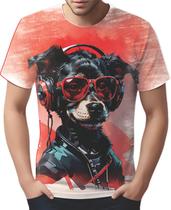 Camiseta Camisa Tshirt Animais Óculos Cachorro Moderno HD 1