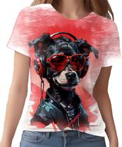 Camiseta Camisa Tshirt Animais Óculos Cachorro Moderno HD 2