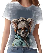Camiseta Camisa Tshirt Animais Óculos Coala Moderno HD 4 Camiseta Camisa Tshirt Animais Óculos Coala Moderno HD 4