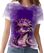 Camiseta Camisa Tshirt Animais Óculos Cobra Moderna HD 2