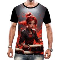 Camiseta Camisa Tshirt Bateristas Bateria Música Rock HD 1