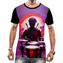 Camiseta Camisa Tshirt Bateristas Bateria Música Rock HD 6