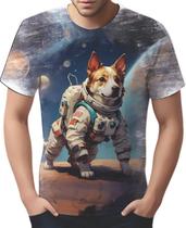 Camiseta Camisa Tshirt Cachorro Astronauta Cão Lua Marte 1 Camiseta Camisa Tshirt Cachorro Astronauta Cão Lua Marte 1