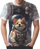 Camiseta Camisa Tshirt Cachorro Astronauta Cão Lua Marte 2