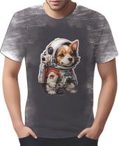 Camiseta Camisa Tshirt Cachorro Astronauta Cão Lua Marte 3