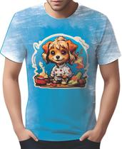 Camiseta Camisa Tshirt Chefe Cachorro Cozinheiro Cozinha 1