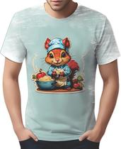Camiseta Camisa Tshirt Chefe Esquilo Cozinheiro Cozinha 1
