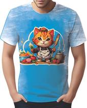 Camiseta Camisa Tshirt Chefe Gato Cozinheiro Cozinha 1