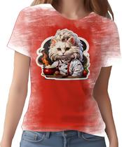 Camiseta Camisa Tshirt Chefe Gato Cozinheiro Cozinha 8