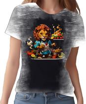 Camiseta Camisa Tshirt Chefe Leão Cozinheiro Cozinha 6