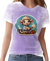 Camiseta Camisa Tshirt Chefe Ovelhinha Cozinheira Cozinha 2