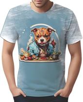 Camiseta Camisa Tshirt Chefe Pitbull Cozinheiro Cozinha 1