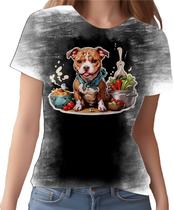 Camiseta Camisa Tshirt Chefe Pitbull Cozinheiro Cozinha 4