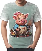 Camiseta Camisa Tshirt Chefe Porco Cozinheiro Cozinha 1