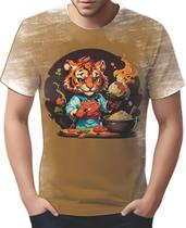 Camiseta Camisa Tshirt Chefe Tigre Cozinheiro Cozinha HD 2