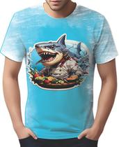 Camiseta Camisa Tshirt Chefe Tubarão Cozinheiro Cozinha HD 1