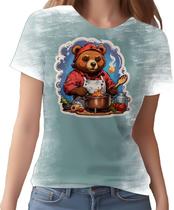 Camiseta Camisa Tshirt Chefe Urso Cozinheiro Cozinha HD 8