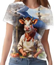 Camiseta Camisa Tshirt Chefe Vaquinha Cozinheira Cozinha 3