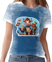 Camiseta Camisa Tshirt Chefe Vaquinha Cozinheira Cozinha 4 Camiseta Camisa Tshirt Chefe Vaquinha Cozinheira Cozinha 4