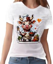 Camiseta Camisa Tshirt Chefe Vaquinha Cozinheira Cozinha 8