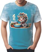 Camiseta Camisa Tshirt Chefe Zebra Cozinheira Cozinha 2