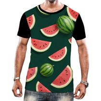Camiseta Camisa Tshirt Coleção de Frutas Melancias Melão 3