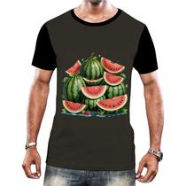 Camiseta Camisa Tshirt Coleção de Frutas Melancias Melão 4 Camiseta Camisa Tshirt Coleção de Frutas Melancias Melão 4